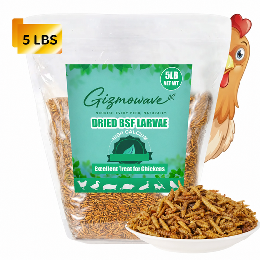 Gizmowave dried black soldier fly larvae 5 lb option